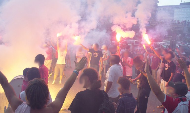 Bohemians - Slavia Praha (protestní akce)